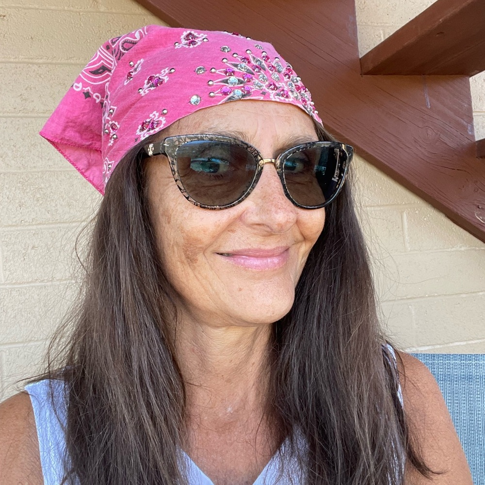 Rhinestone Studded Bandanas. Fun colors!